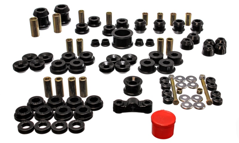 94-01 Acura Integra (except Type R) Black Hyper-Flex Master Bushing Set - Click Image to Close