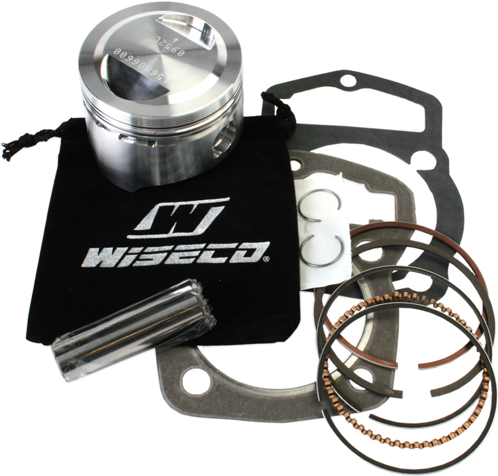 Top End Piston Kit 10:1 Compression - 66.00mm Bore (+0.50mm) - For 86-91 Honda XR200R - Click Image to Close