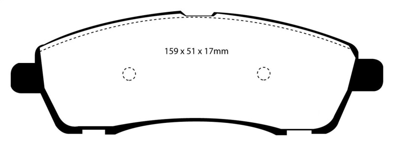 Greenstuff Rear Brake Pads - For 00-02 Ford Excursion 5.4 2WD - Click Image to Close