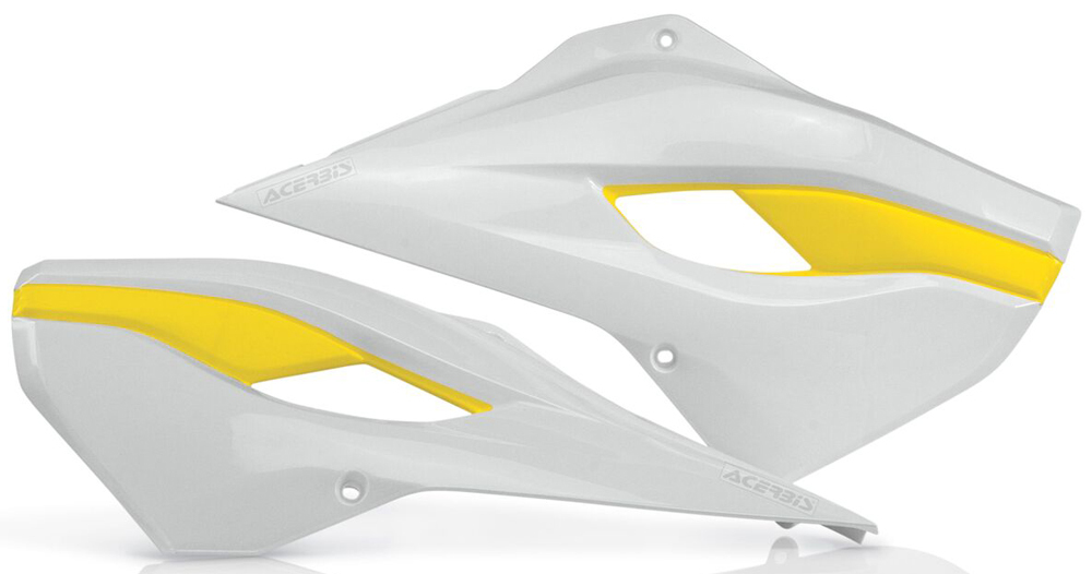 Radiator Shrouds - White/Yellow - Click Image to Close