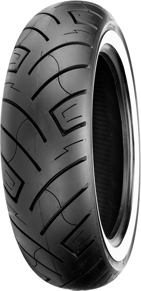 120/90-17 SR777 White Wall Cruiser Front Tire - 64H TL W/W - Click Image to Close