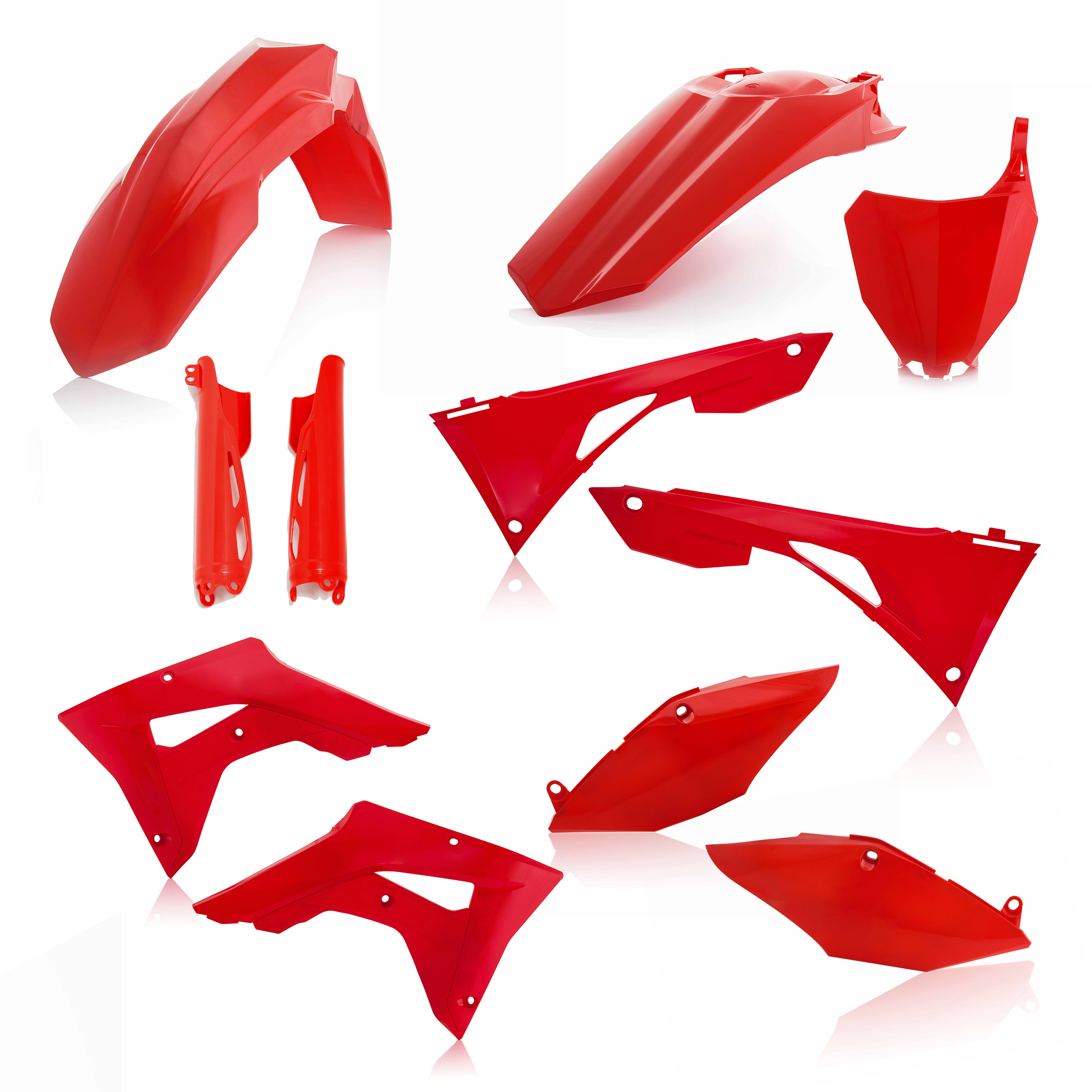 Full Plastic Kit - Red - For 19-21 Honda CRF250RX/450RX - Click Image to Close