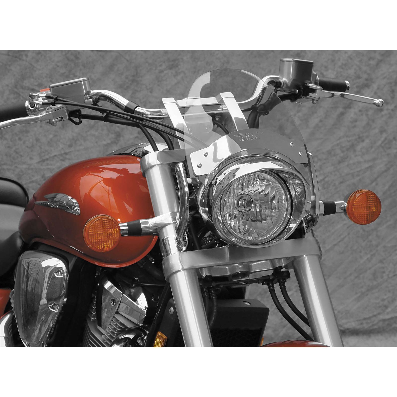 Flyscreen CRV 44-51 Chrome/Light Smoke - Click Image to Close