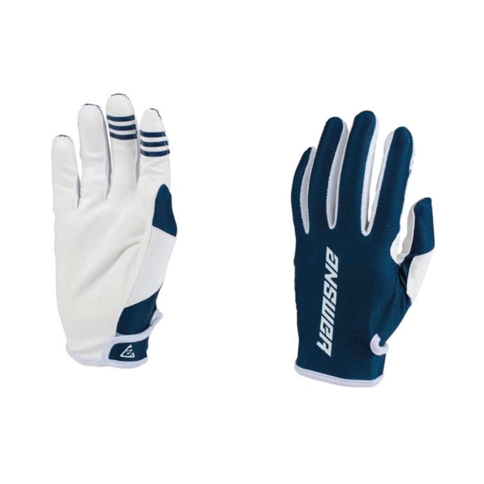 Answer 23 Ascent Glove Navy/White - Large - Click Image to Close