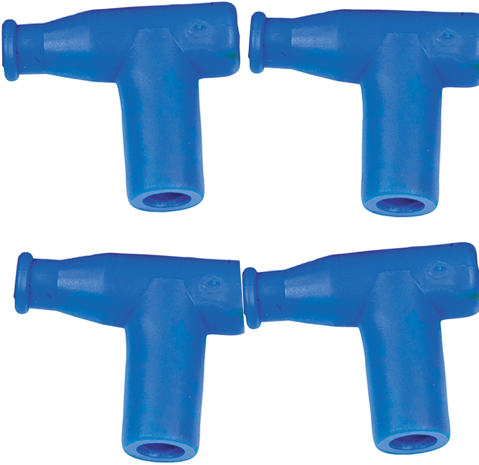 T Type Spark Plug Cap / Boot Blue, 5k Ohm 4-Pack - Replaces NGK 8636 & TB05EMA - Click Image to Close