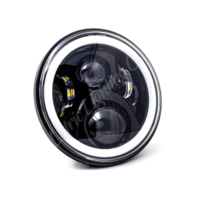 Letric Lighting 7in Led W/Full Halo Blk - Click Image to Close