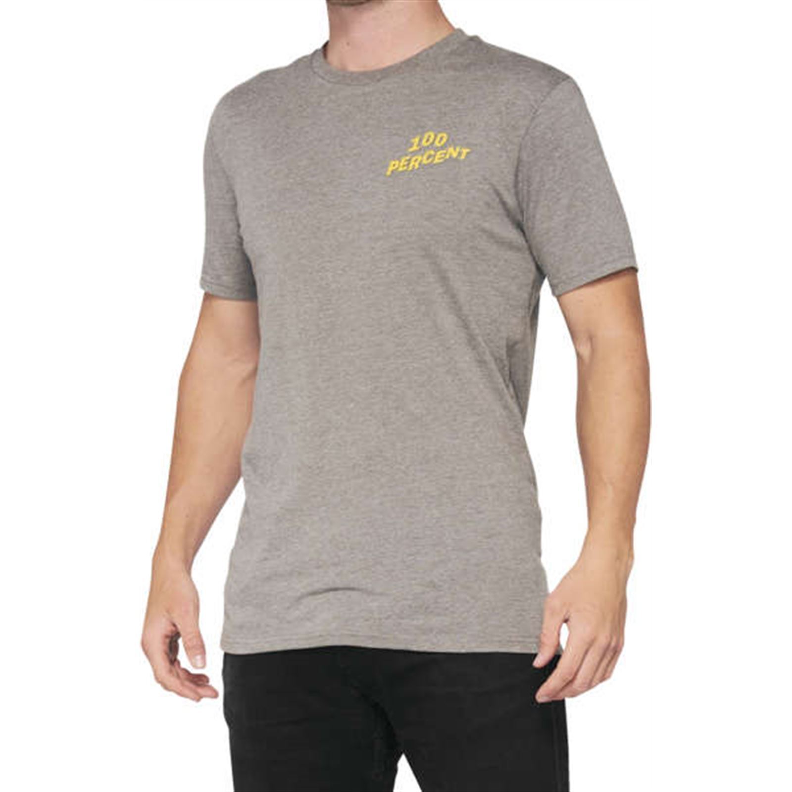 100% Dakota Tee Hthr Gry Md - Click Image to Close