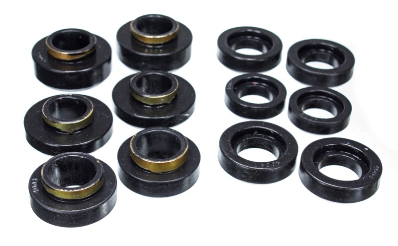 GM Black Body to Frame Mount and Radiator Support Bushing Set - Click Image to Close