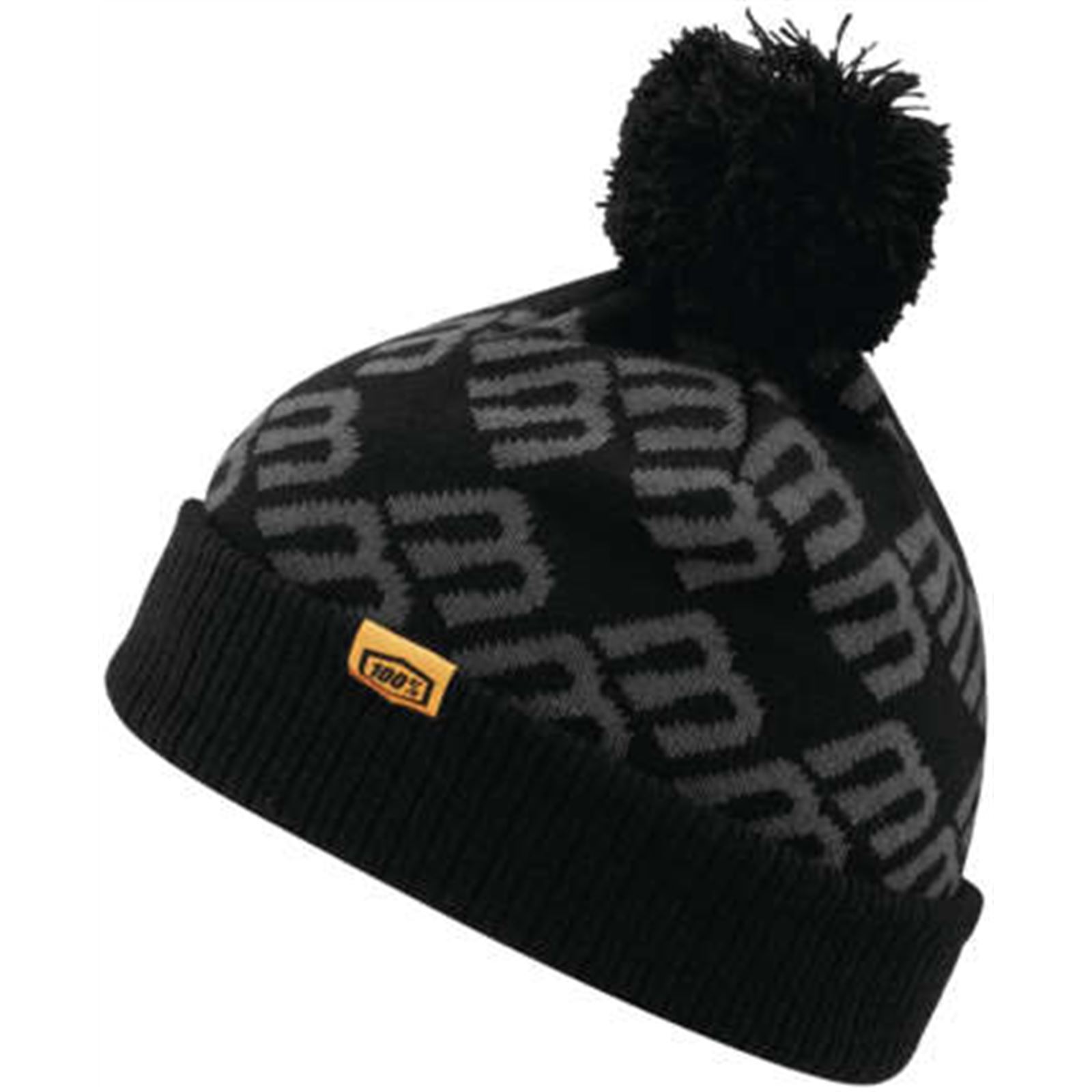 100% Bb33 Cuff Beanie Blkchar - Click Image to Close