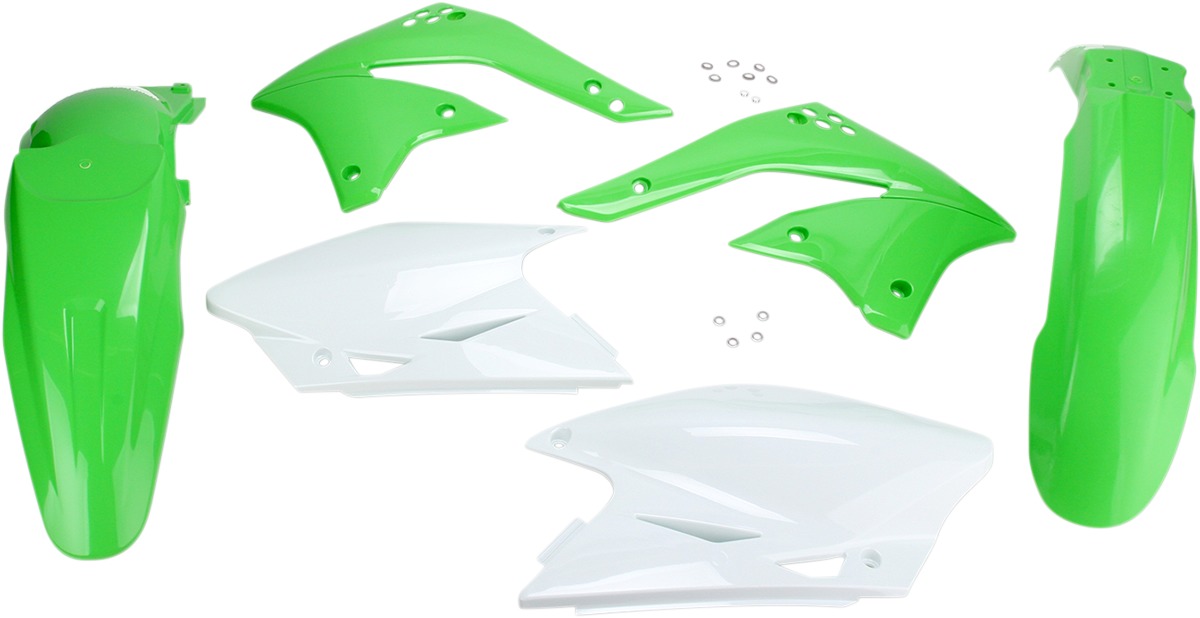 Green Plastic Kit - For 06-08 Kawasaki KX450F - Click Image to Close