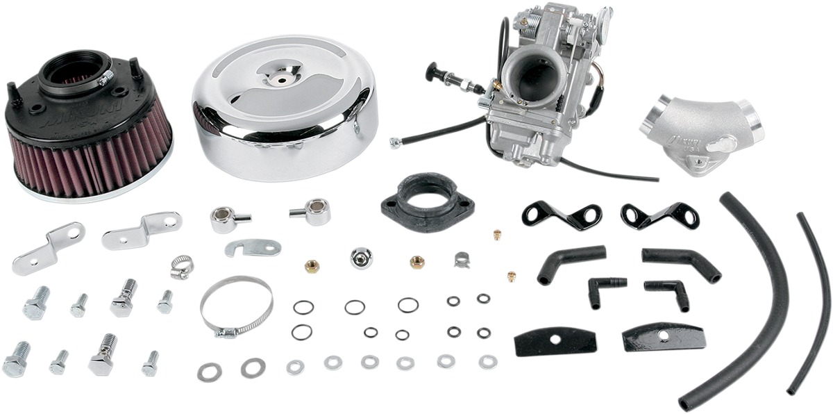 HSR Total Carburetor Kit 45 mm - For 84-99 Harley Touring Softail Dyna - Click Image to Close