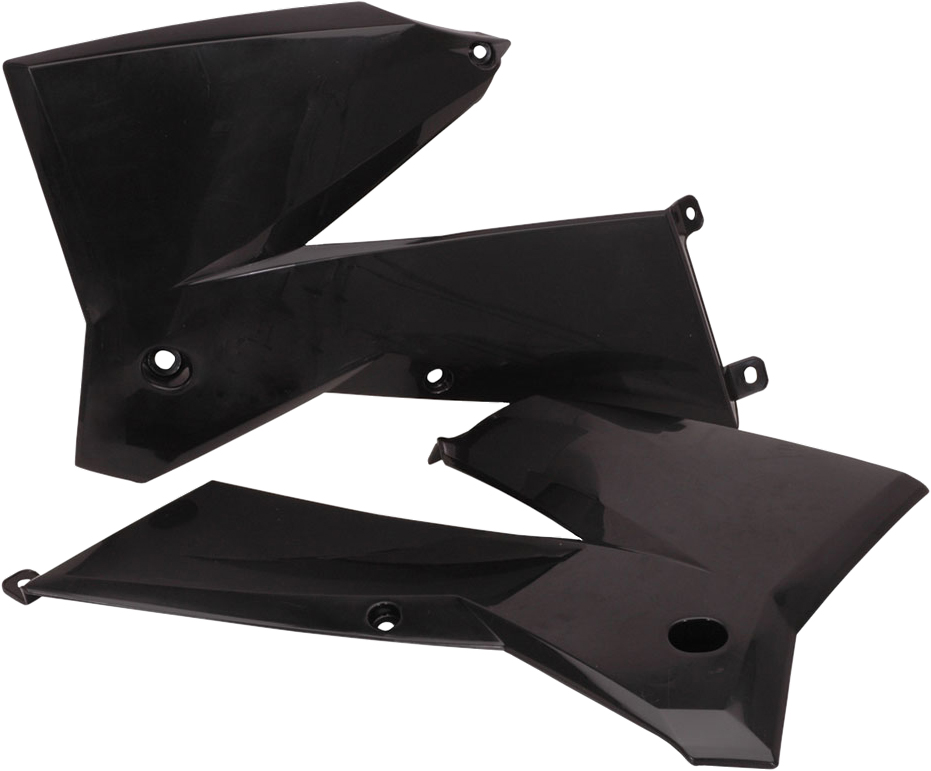 Radiator Shrouds - Black - Click Image to Close