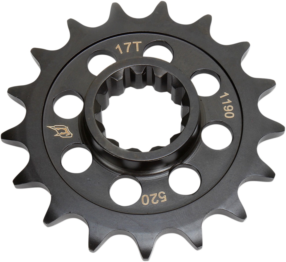 17 Tooth Front C/S Steel Sprocket (520 Conversion) - For 09-24 BMW S1000RR 520 Conversion Kit - Click Image to Close