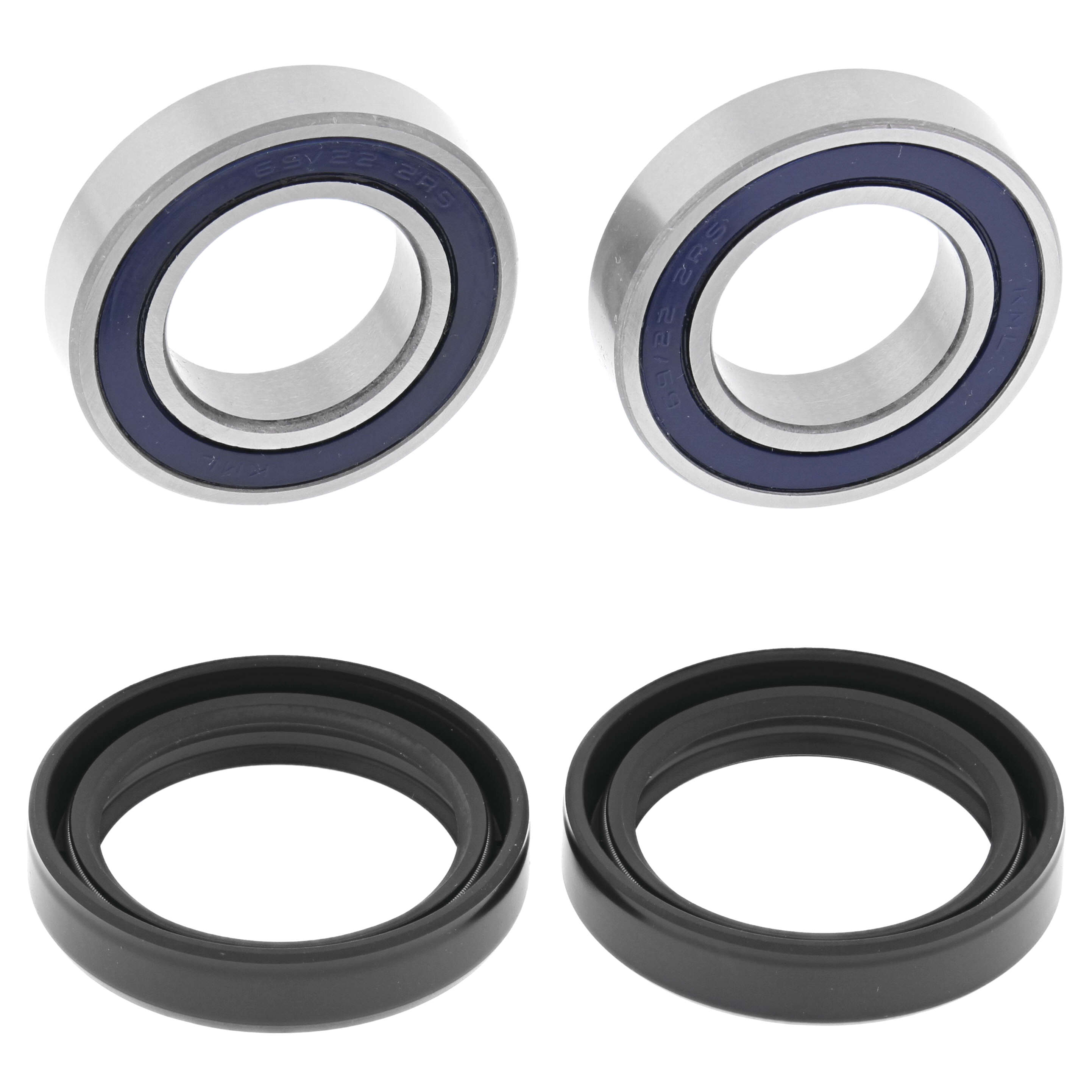 Front Wheel Bearings & Seals Kit - 2 ea 69/22-2RS Bearings & Seals - Click Image to Close