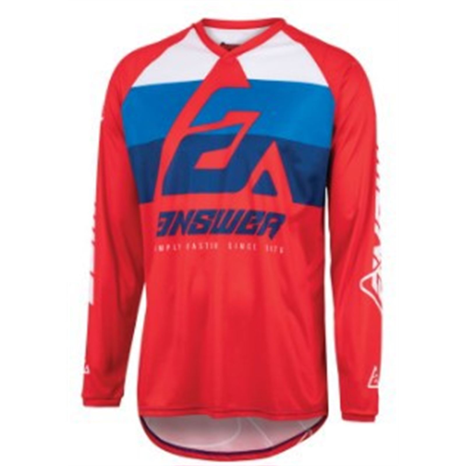 Answer 23 Syncron CC Jersey Red/White/Blue - XS - Click Image to Close