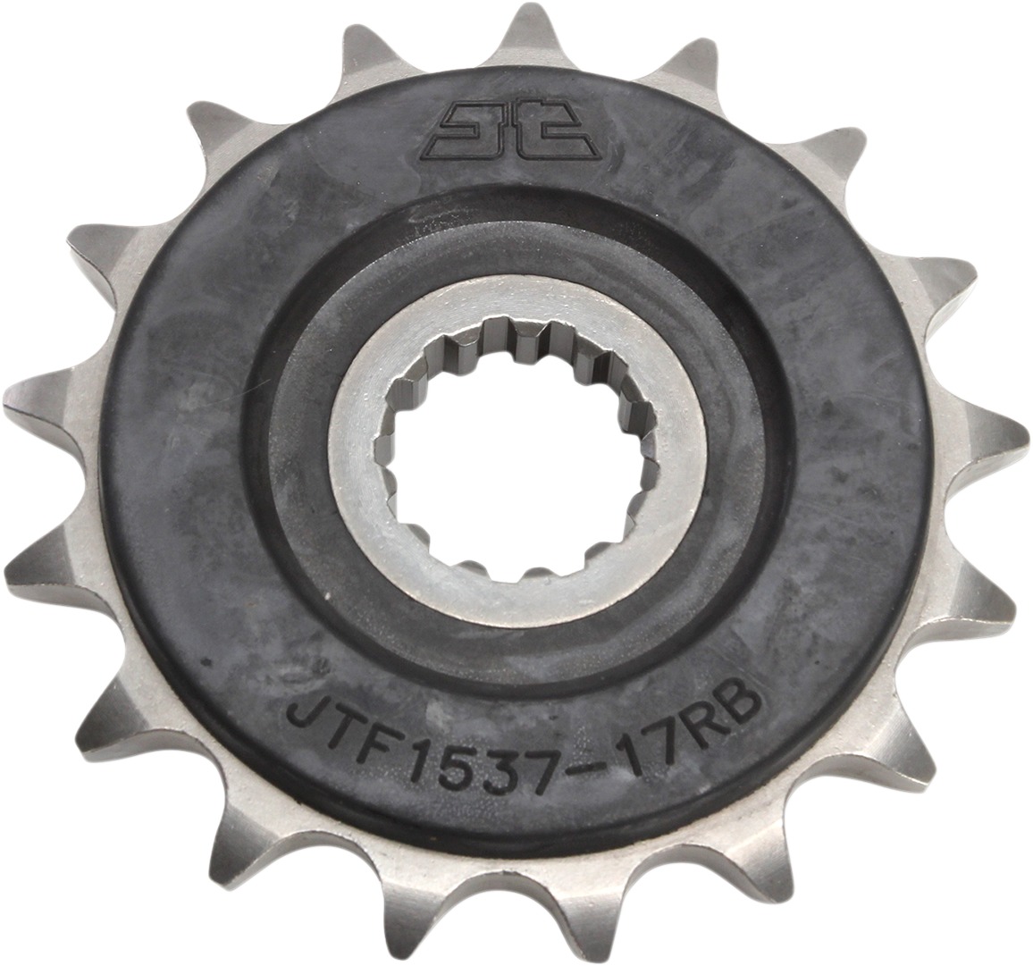 Front Steel Countershaft Sprocket w/ Rubber Damper - 17 Tooth 525 - Click Image to Close