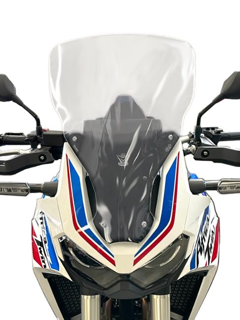 Vstream Windscreen - Tall Clear - For 20-23 Honda CRF1100L Africa Twin - Click Image to Close