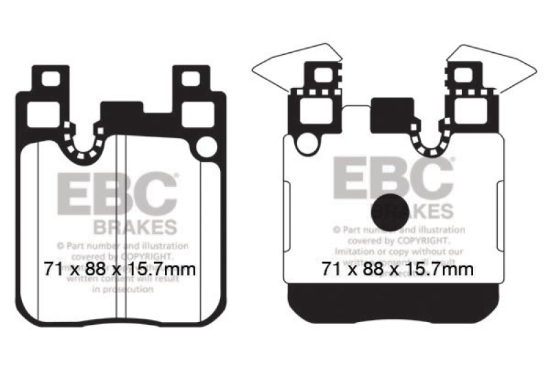 Redstuff Rear Brake Pads - For 14+ BMW M3 3.0 Twin Turbo (F80) - Click Image to Close