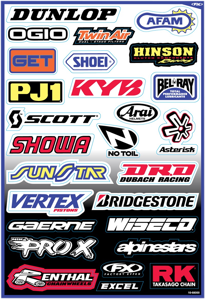 Sponsor Sticker Kits - Sponsor Kit A - Click Image to Close