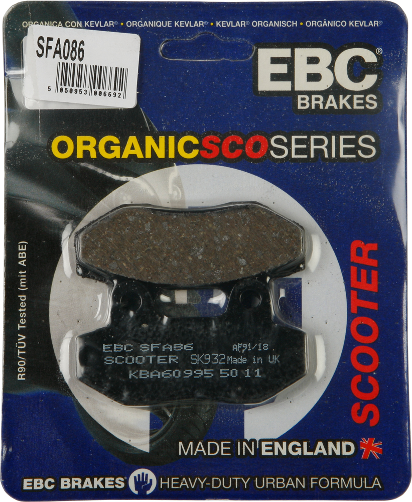 Standard Organic Brake Pads - Click Image to Close