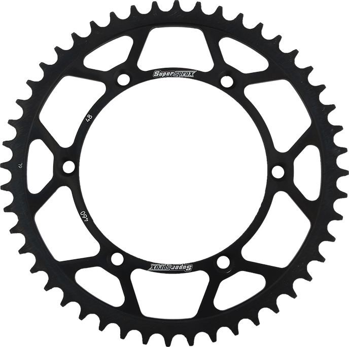 Rear Steel Sprocket 48T - Black - For 82-17 Kawasaki Suzuki - Click Image to Close