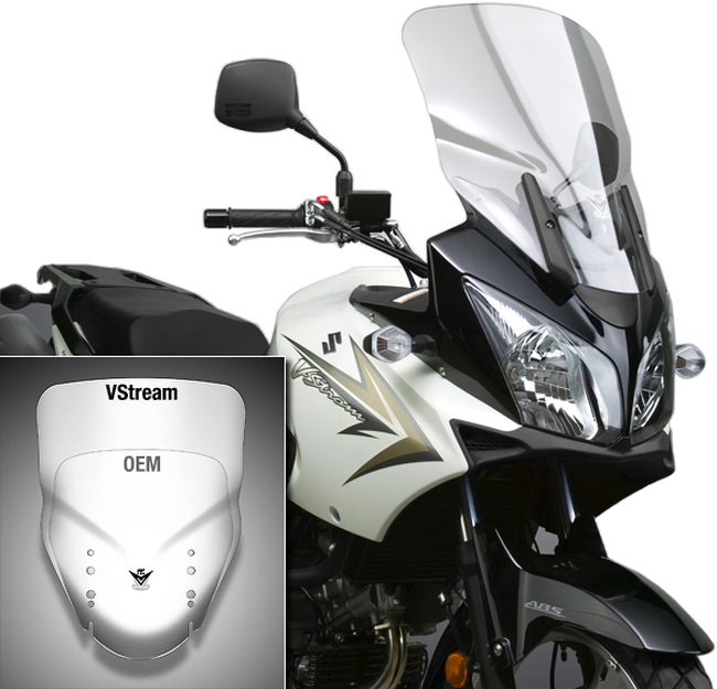 V-Stream Windscreen - For 04-12 Suzuki V-Strom - Click Image to Close