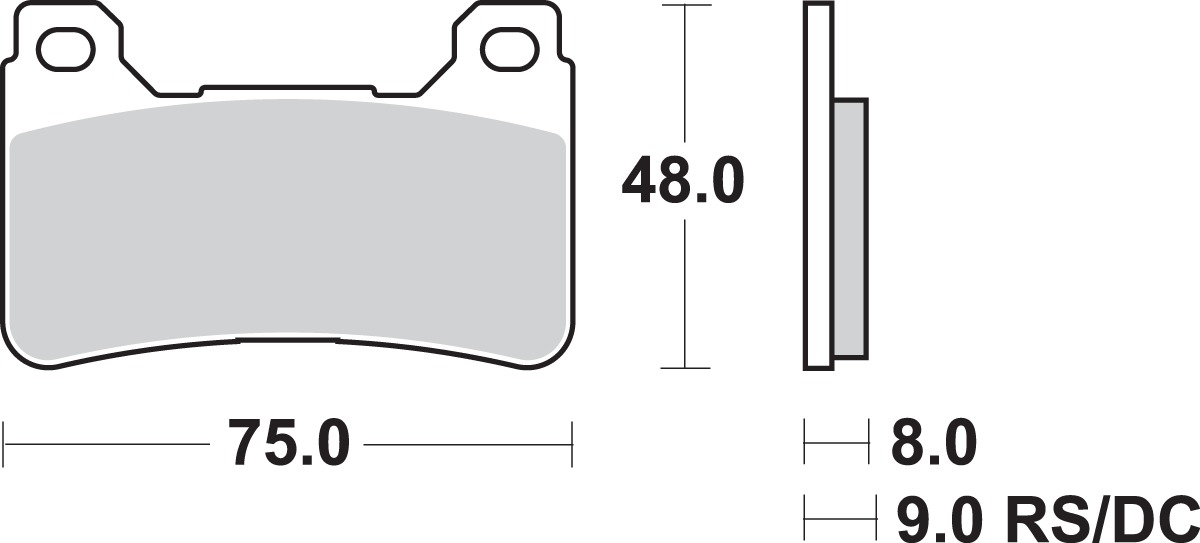 Sintered Brake Pads - 809Hs Sint Brake Pads Sbs - Click Image to Close