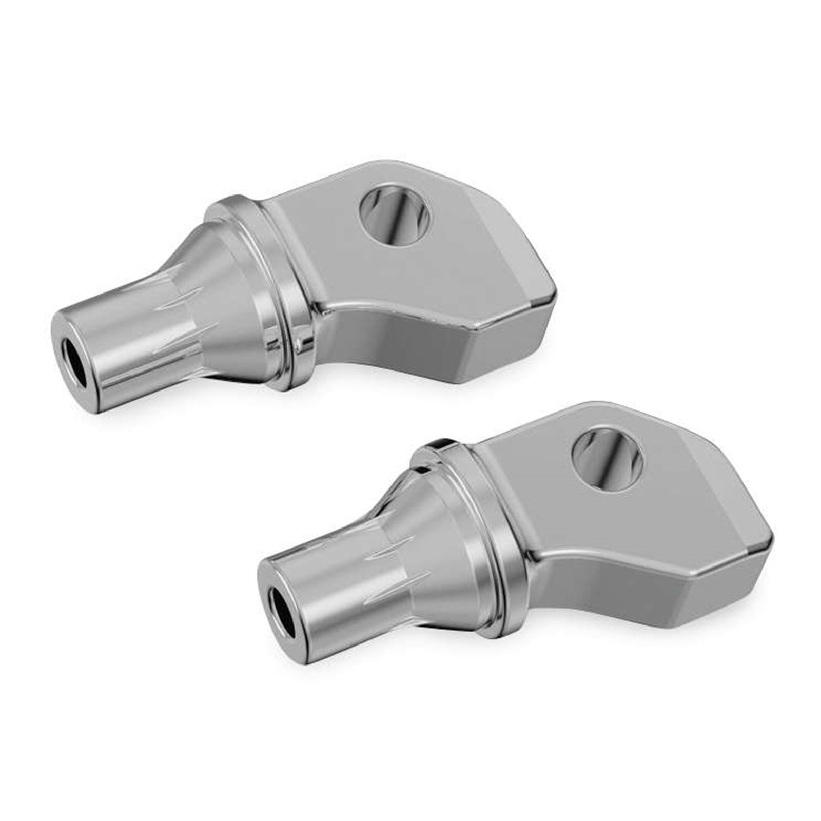 Tapered Peg Adapters Scout & Octane Chrome - Click Image to Close