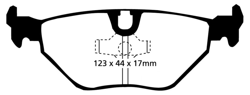 Bluestuff Rear Brake Pads - For 92-95 BMW M3 3.0 (E36) - Click Image to Close