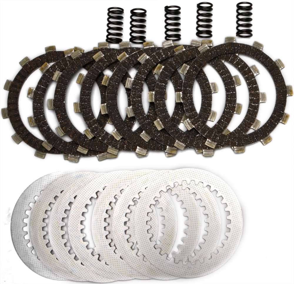 DRC Complete Clutch Kit - Cork CK Plates, Steels, & Springs - For 90-92 KX125 - Click Image to Close