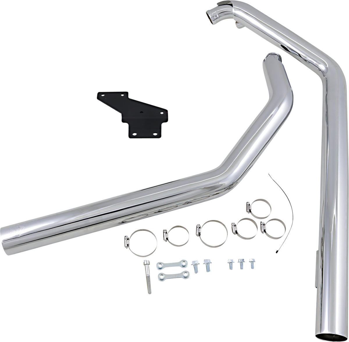 Straightshots Chrome Full Exhaust - For 86-11 Harley Softail - Click Image to Close