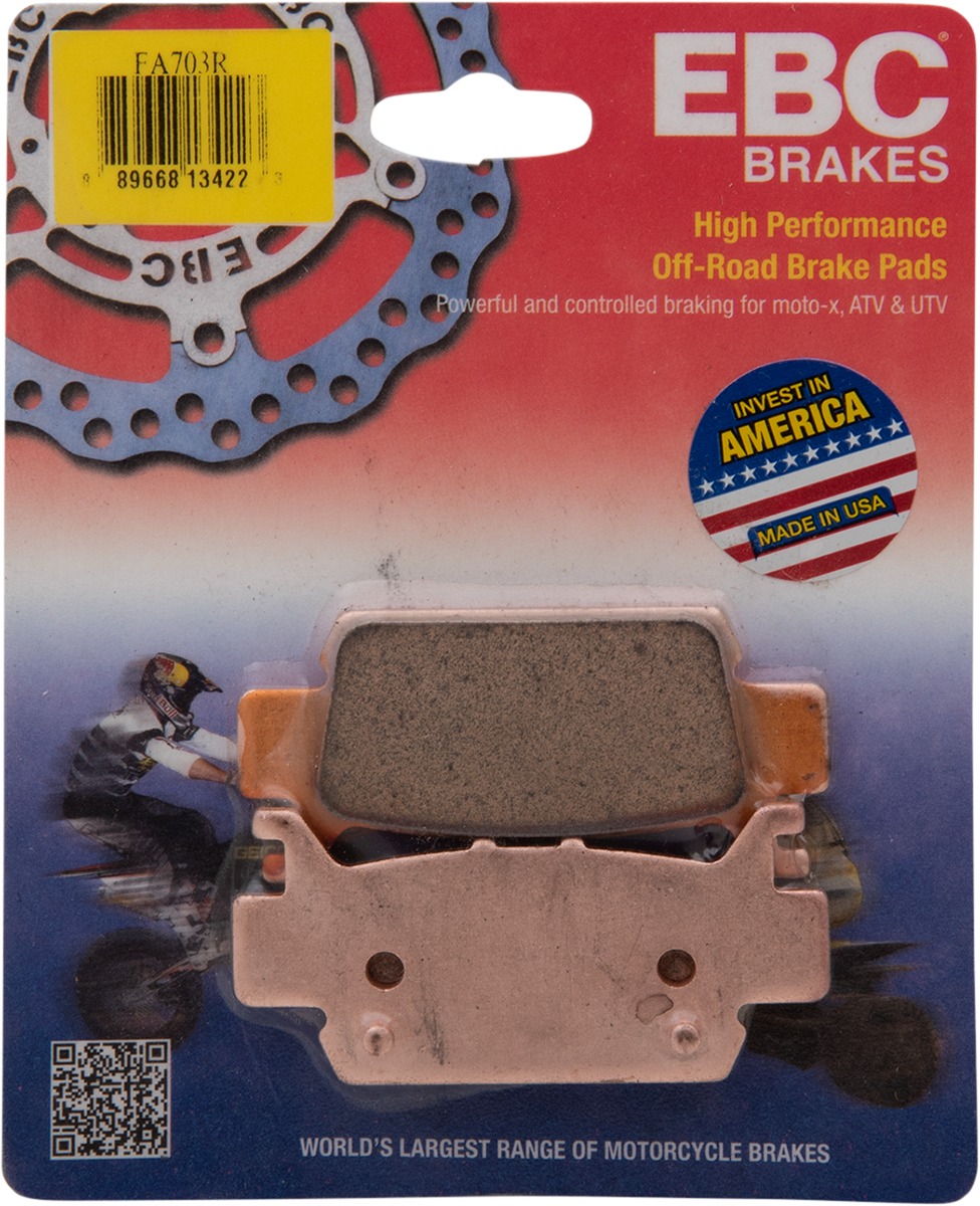 Rear R Series Sintered Pads|Shoes - Fa703R Brk Pad Ebc - Click Image to Close