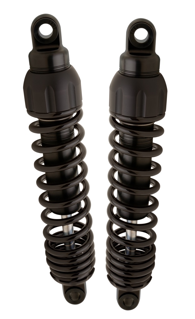 13.5" 444 Series Shocks - Black - Harley Tri Glide, Trike, Freewheeler - Click Image to Close