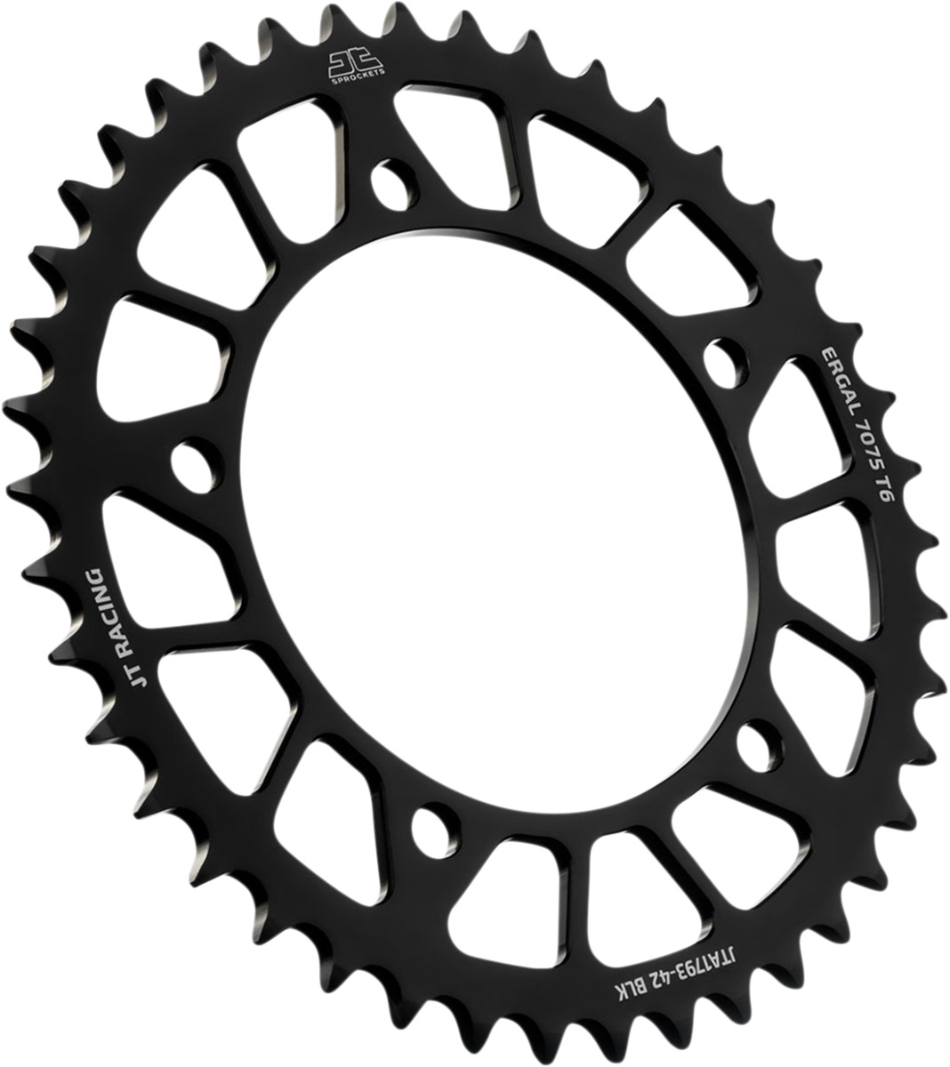 Black Racelite Aluminium Rear Sprocket - 42 Teeth 520 Pitch - Click Image to Close