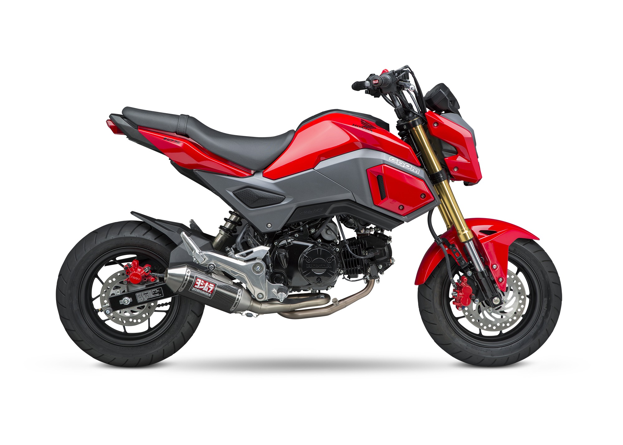 RS-2 Carbon Fiber Full Exhaust - For 17-20 Honda Grom MSX125 - Click Image to Close