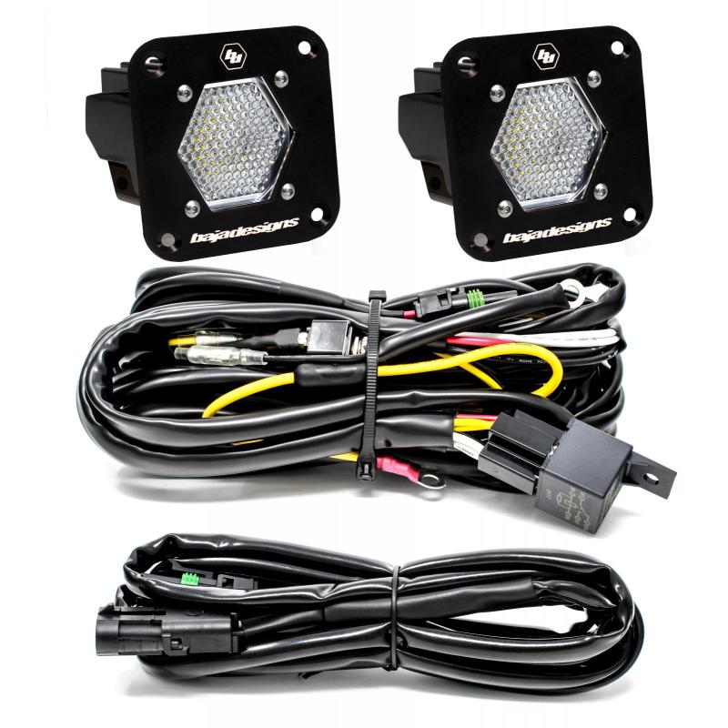 S1 Work/Scene LED Light Backup Kit w/ Mounting Bracket Pair - Click Image to Close