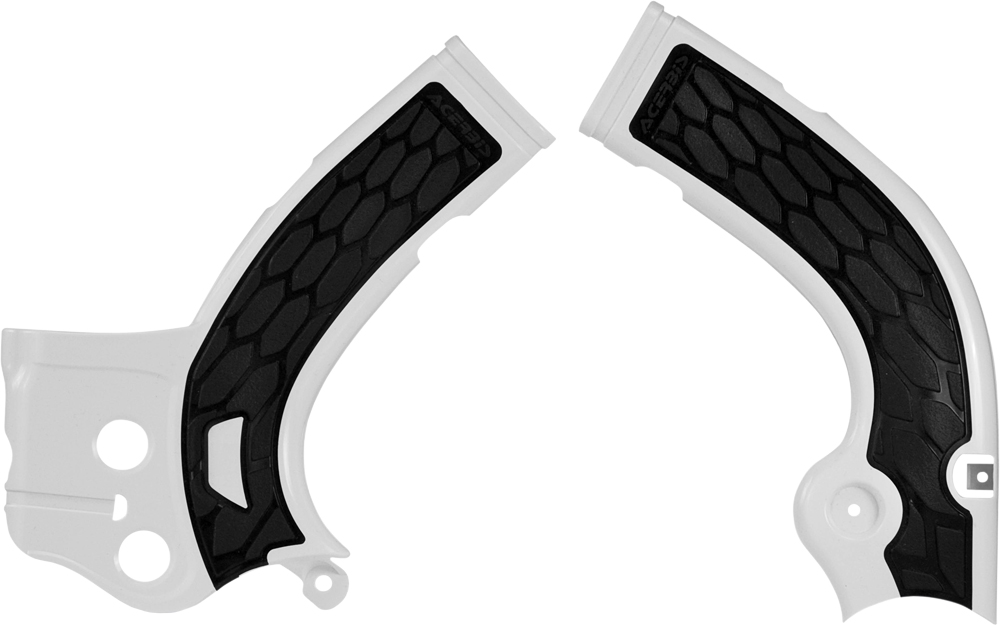 X-Grip Frame Guards White/Black - For 14-16 Yamaha YZ250F 14-15 YZ450F - Click Image to Close