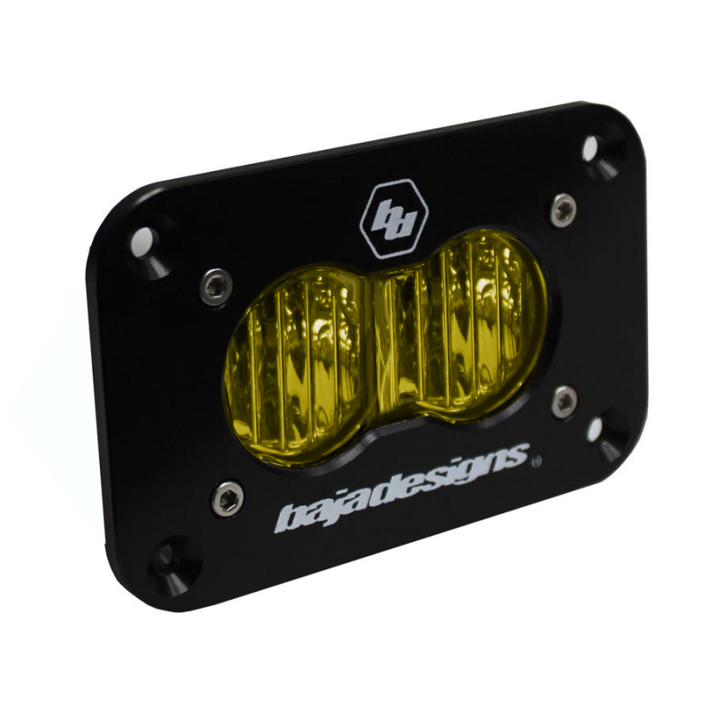 S2 Wide Cornering Sport Flush Mount LED - Amber - Click Image to Close