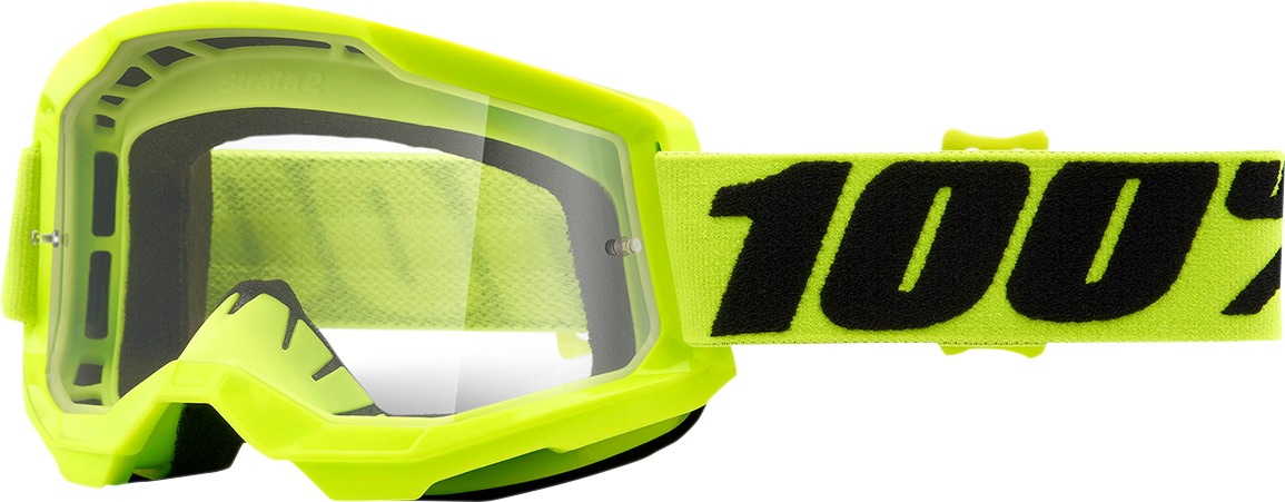 Strata 2 Yellow Goggles - Clear Lens - Click Image to Close