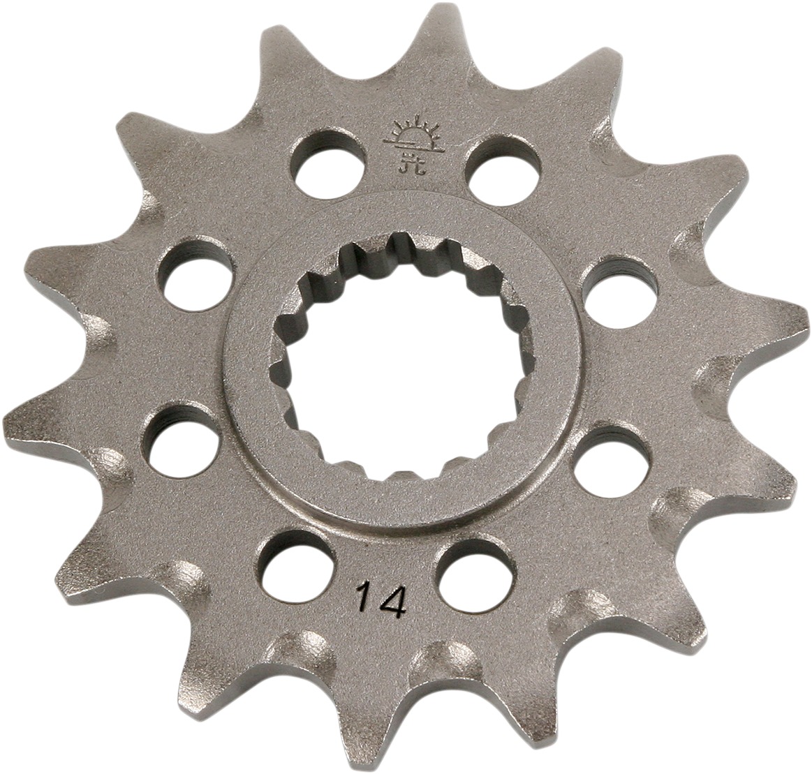 Front Steel Countershaft Sprocket Self Cleaning - 14 Tooth 520 - Click Image to Close