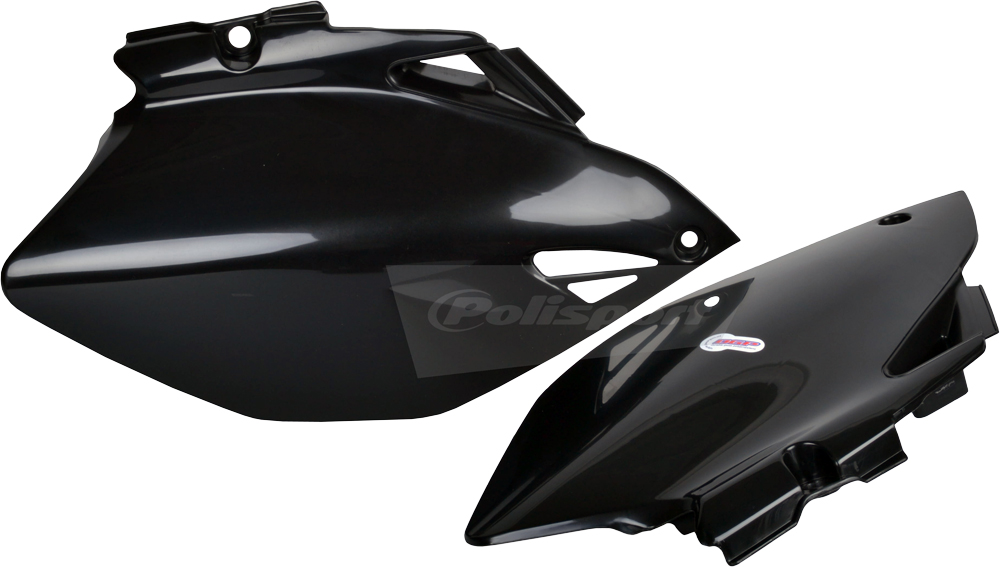 Plastic Side Number Plate - Black - For 06-09 YZ250F YZ450F - Click Image to Close