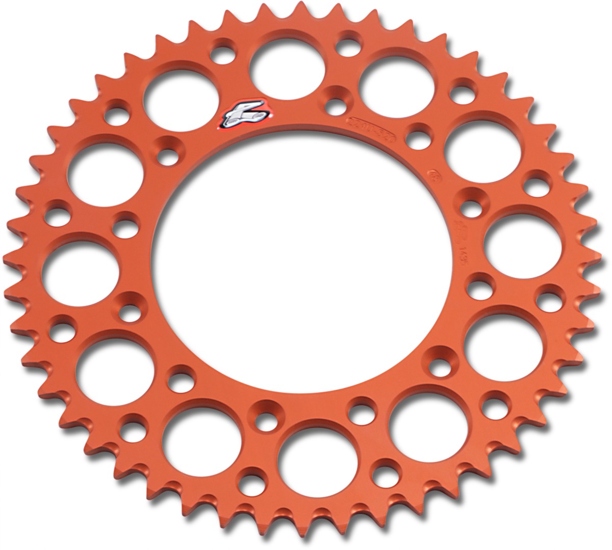 7075-T6 Aluminum 48T Rear Sprocket Orange - Click Image to Close