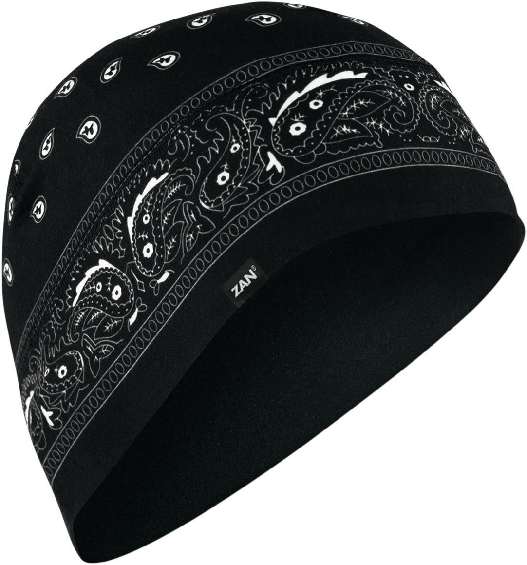 SportFlexT Beanie/Helmet Liner - Beanie Sptflx Blk Paisley - Click Image to Close