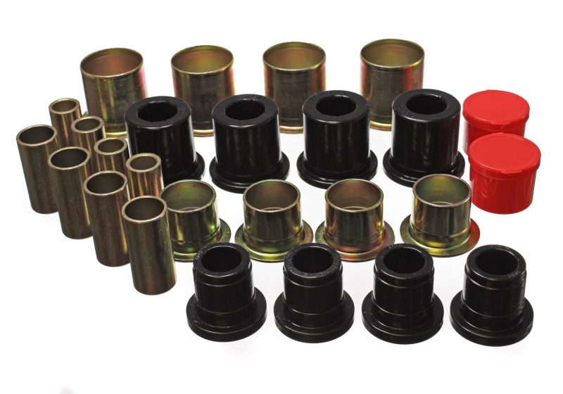 Black Front Control Arm Bushing Set - For 73-91 Ford K-5 Blazer/Denali XL/Suburban/Yukon - Click Image to Close