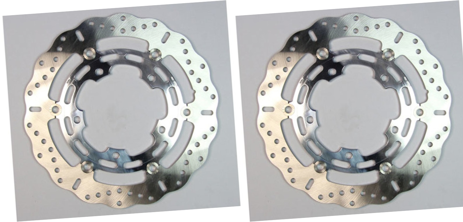 Polished Front Brake Rotor Set - For Gen. 2 Suzuki Hayabusa - Click Image to Close