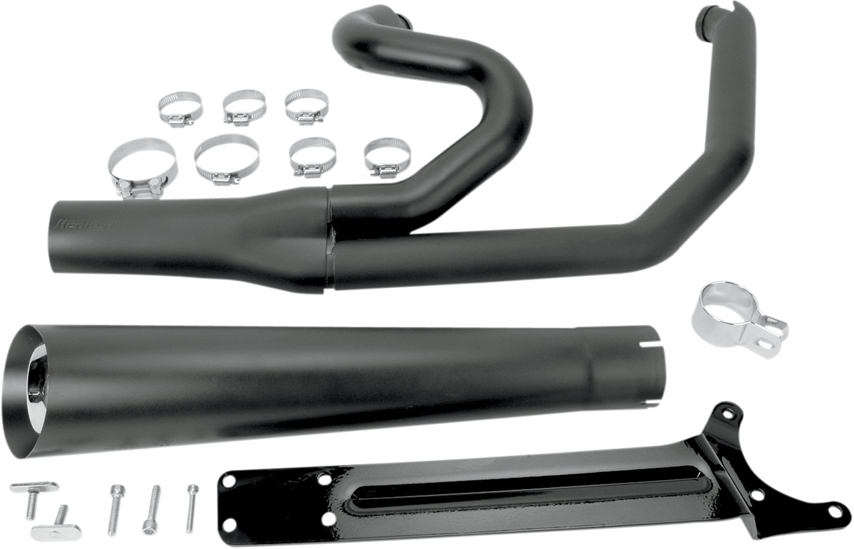 Supermeg 2-1 Black Ceramic Full Exhaust - For 90-06 FXST/FLST & 91-05 DYNA - Click Image to Close