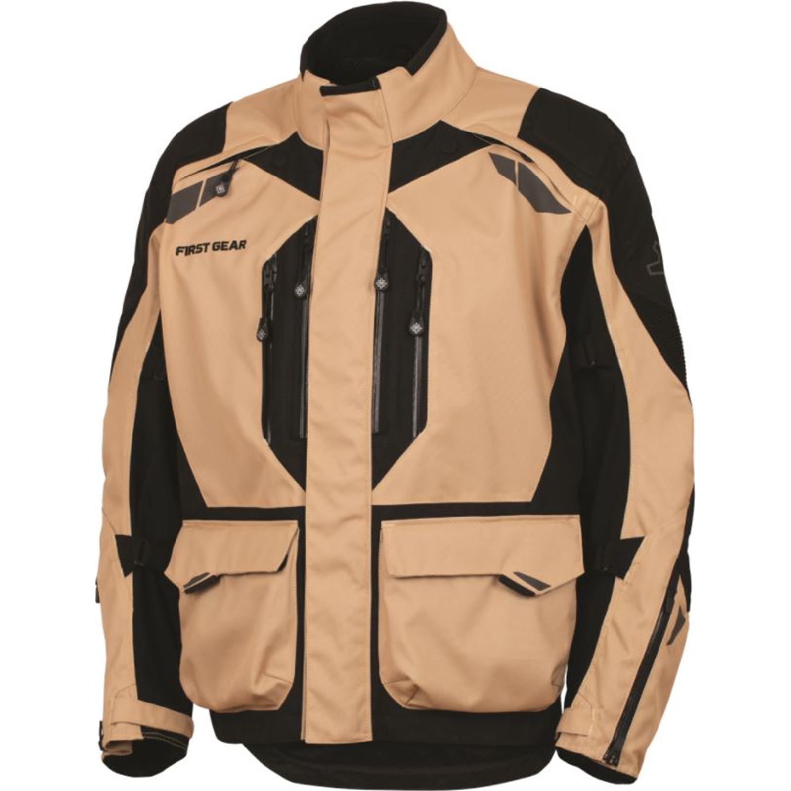 First Gear Kathmandu Jkt 2.0 Snd/Blk Lg - Click Image to Close