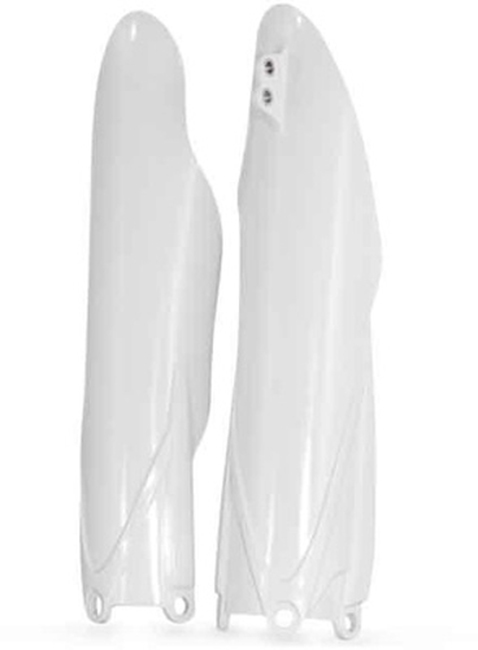 Lower Fork Cover Set - White - For 10-21 YZ 250/450 F & 15-21 YZ 125/250 - Click Image to Close