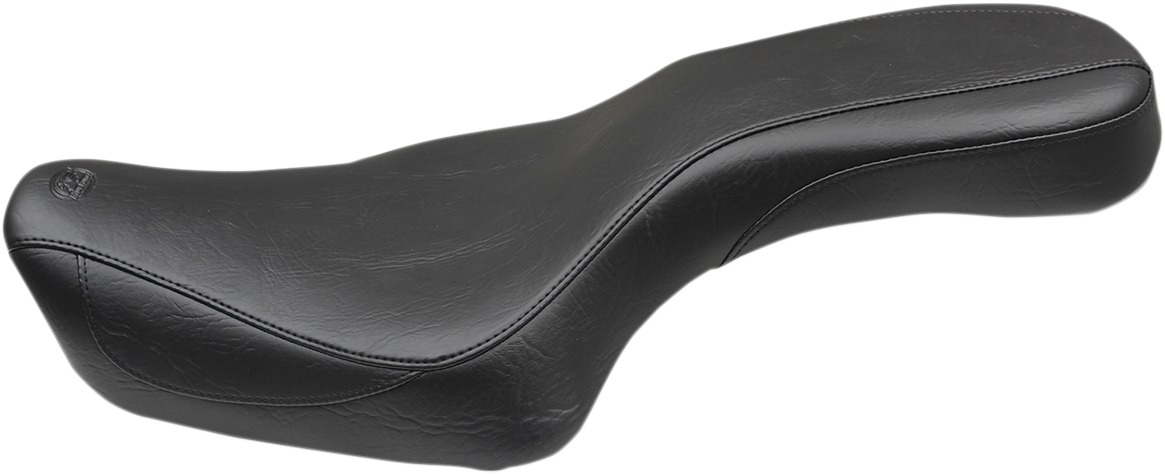 Tripper Smooth Vinyl 2-Up Seat Black Low&Back - For 04-20 Harley XL - Click Image to Close