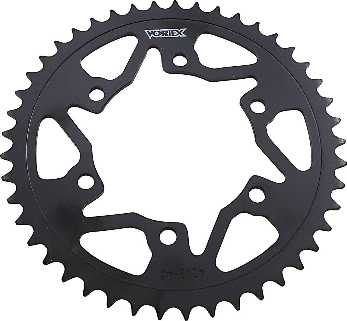 Steel Rear Sprocket 45T Black 520 - Click Image to Close